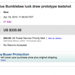 Henkei Blue Bumblebee sells for $375.00