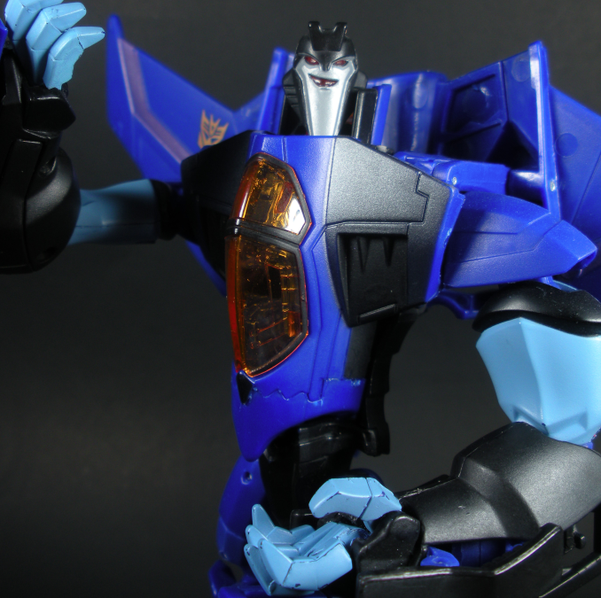 Closer look at Animated Voyager Thundercracker for sale by Deceptigtar