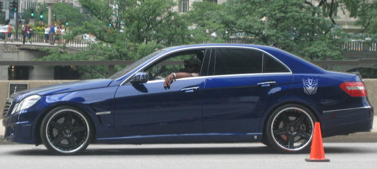 Is Soundwave really the blue mercedes?