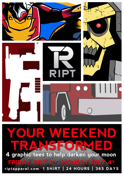 4 new Transformers-themed shirts coming from RIPT Apparel