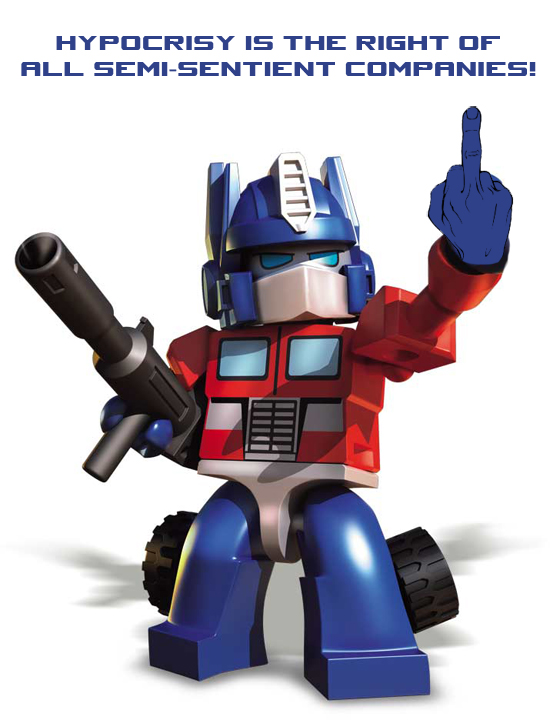 Kreo Optimus Prime is copyright infringement