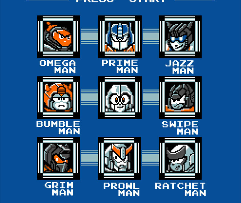 Destroy the Robot Masters – the best 8-bit Transformers shirt yet at RIPT Apparel