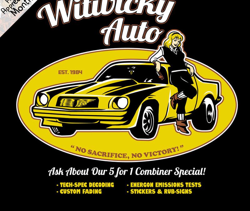 Witwicky Auto Bumblebee shirt at RIPT Apparel tomorrow